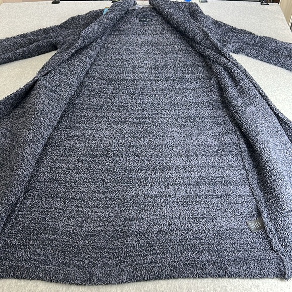 Barefoot Dreams CozyChic Robe Indigo Deep Sea Blue Size 1 Small Heather Belted - Picture 12 of 12